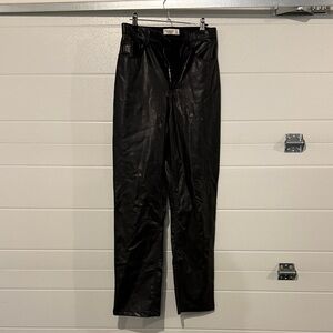 Abercrombie & Fitch women’s Black pleather Dress Pants